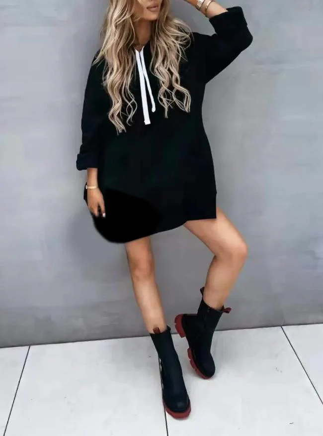 Women's Crew Neck Pullover Hoodie